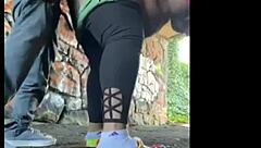 Raw Horny Black Cock Pounds Big Ass Outdoor