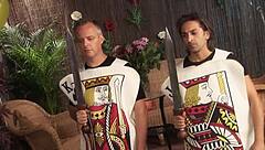 cosplay party escalates to wild group fun with costumes