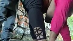 Raw Horny Black Cock Pounds Big Ass Outdoor