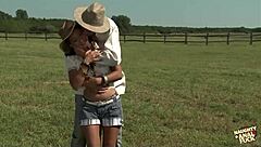 sandra romain masters outdoor anal riding with intense cock action