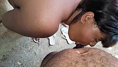 Intriguing Latina Milf Gets Massive Facial Cumshot in Outdoor Backyard Action