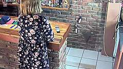 Caught wife cheating with pool guy on hidden cam in homemade voyeur video