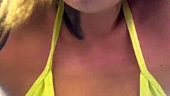 Quase Fui Expulsa Academia De Frente A Praia Copacabana Por Estar Treinando De Biquini Fio Dental Transparente E Todo Molhado Na Buceta Roshinha!