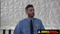 In an airport mishap, sexy passenger Whitney Wright ends up in a wild interracial gangbang. Security guys bang her with deepthroat blowjobs and cumshots everywhere.