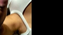 Explosive Cumshot on Her Massive Tits After Intense Action!