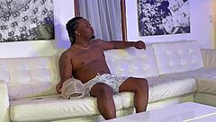 Tiny ebony rides big black dick to creaming orgasm 😊