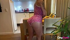 She Begged for Anal Fucking Only This Time with Athletic Latina Maid in Lingerie