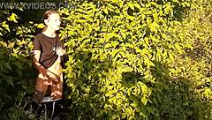 I felt such intense pleasure from risky public masturbation in nature, reaching girls fly orgasm outdoors.