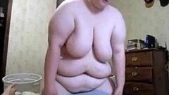 wife sucks and gets fucked doggy with a pussy full of cum