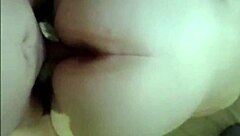 wife sucks and gets fucked doggy with a pussy full of cum