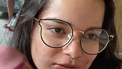 i feel so aroused deepthroating wellington prado's big cock in jean shorts behind mirror