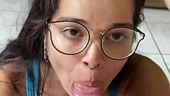 i feel so aroused deepthroating wellington prado's big cock in jean shorts behind mirror