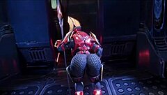 Female Sangheili Fucks Man with Monster Cock in Femdom Creampie Scene