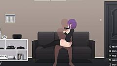 Passive girl with big natural tits takes cock in all holes