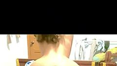 my authentic myanmar homemade session riding firmly on the bed