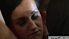 Bold Busty British Brunette Babe Alyssa Divine Dominated Fucked Deep Creampie