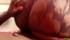 black monster cock guy tastes fat ass woman's wet pussy and creampies it first time