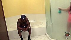 Redhead Fucks BBC as Amerie Rides Rome Major's Big Black Cock During Steamy Shower Time