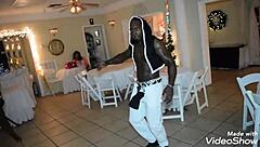 why do these vixens turn a simple gathering into a wild ebony shaft orgy