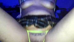 why not tease with that latina big ass in miniskirt riding my cock?