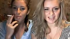 Hey, Watch These Girls On Cam Lighting Up Cigarettes With Excitement!