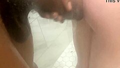 stepdaughter dared by friends to shower with bbc man and this happened. petite teen 18+ gets interracial fucking in wet shower with cumshot.