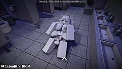 What Starts as a Quick Bathroom Encounter Turns into Intense Missionary and Cowgirl Sex Session with Passionate Blowjob Action