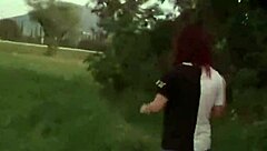 imagine a cute chubby latina nerd flashing her big natural tits outdoors for the first time