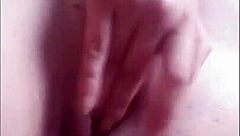 Jessiicca rubs wet pussy wildly until friend catches her masturbating big tits.