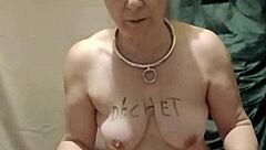 Hey, check out this homemade session with a French housewife in bondage using handcuffs and vibrator for orgasm