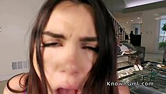 Busty Italian girlfriend bangs hard beside oblivious granny in wild amateur group session with friends.