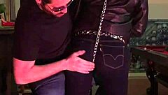 cherry submits as her tight jeans get a firm spanking in the submissive encounter