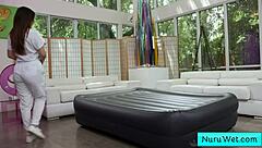 i love how this sexy big tit asian masseuse gives an amazing wet nuru massage with close-up pussy action