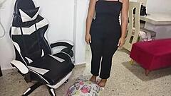 Hey step-nephew, why not enjoy my Latina cougar deepthroat and rimjob at home while husband is away?