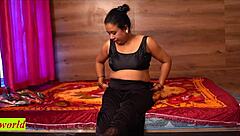 Hey, that sexy Indian lady is cheating with her security guard in a hot creampie doggystyle session full of dirty talk