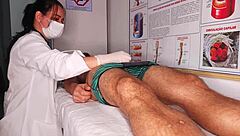 Oh Wow, Massive Erection Surprise For The Naughty Nurse In Hospital Fetish Scene!