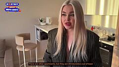 Why does this young busty blonde in leggings take cock in her tight ass?