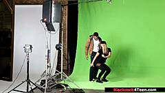 Blonde Fan Sucks And Rides Idols Massive BBC With Intense Deepthroat Action