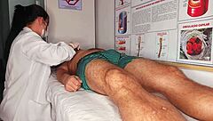 Oh Wow, Massive Erection Surprise For The Naughty Nurse In Hospital Fetish Scene!