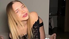 Sexy Blowjob Leads To Bent Over Doggystyle Fucking In Fishnets And Lingerie