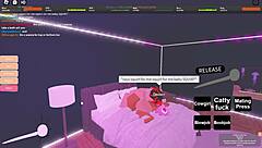 sexy ebony girlfriend gets fucked hard in intense roblox session with cute black babe