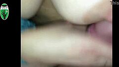 Cum on Dutch Football Girl's Big Boobs