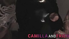 shemale in latex masturbates intensely and jizzes all over in high definition