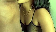 Cute Brunette Girl Sucks And Licks Nipples Non-Stop In Passionate Amateur Couple Session