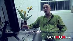 Two Blonde Milfs Lick Pussy and Give Blowjobs in Threesome with Tattooed Men