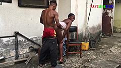 Ebony Chubby Girlfriend Gets Group Fucked In Outdoor Threesome