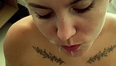 Blonde betsy hints at swallowing cum in her oral creampie compilation