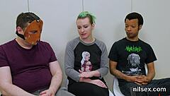 Hey, a curious cutie explores new experiences in an unusual setting