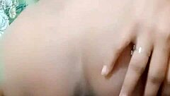 Beautiful Indian girl enjoying fingering in her bedroom.