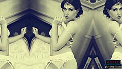 Busty Brunette Milf Strips Naked Showing Off Big Tits and Ass!